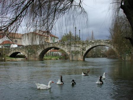 puente rio cabe camino de invierno
