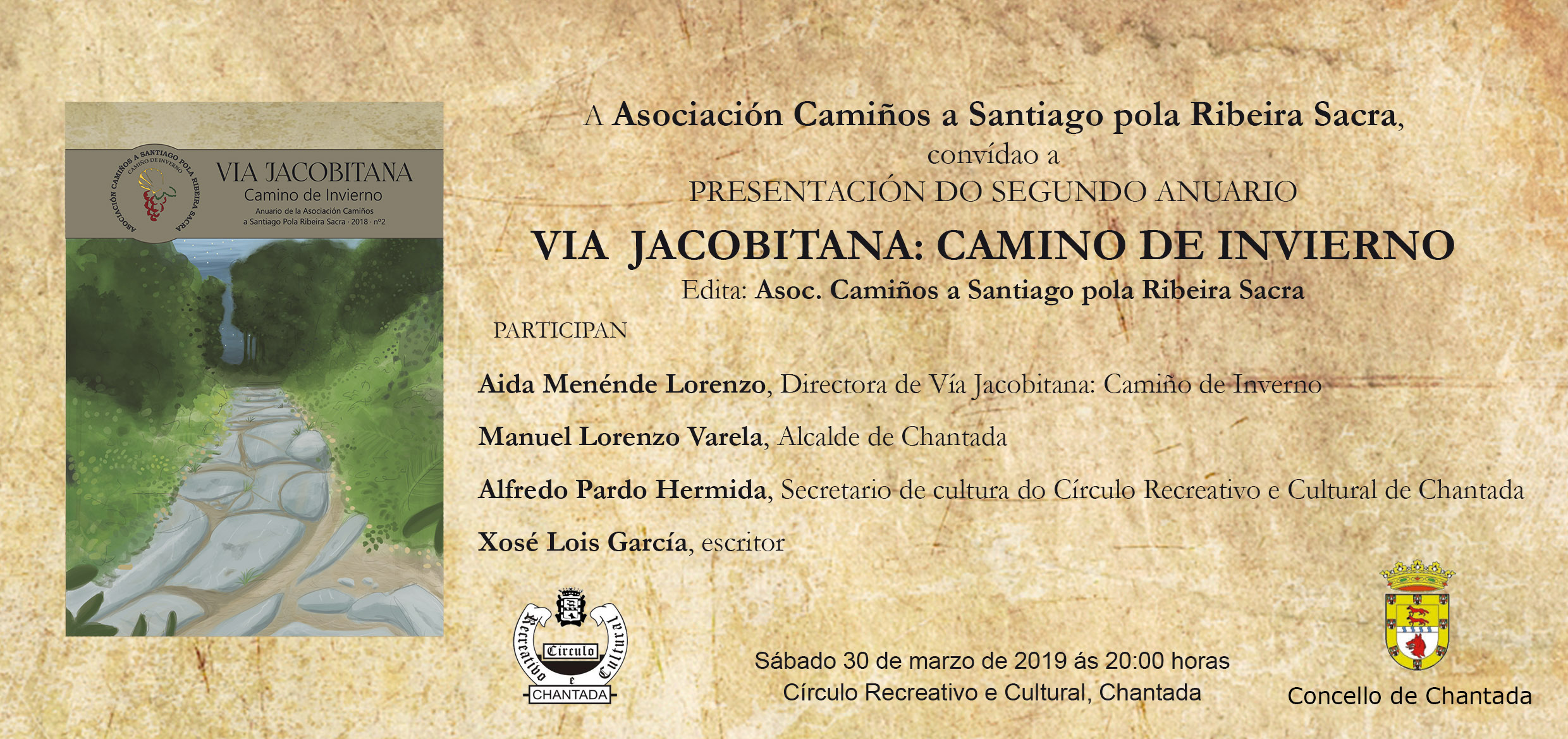 Presentación en Chantada del II Anuario: Vía Jacobitana. Camino de Invierno